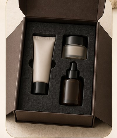 Magnetic gift box with moulded insert