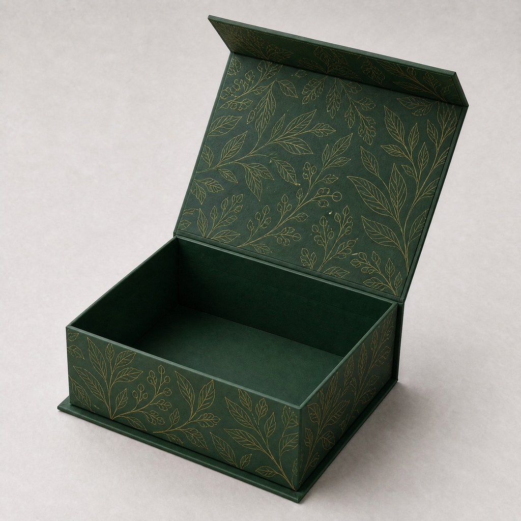 Printed magnetic gift box