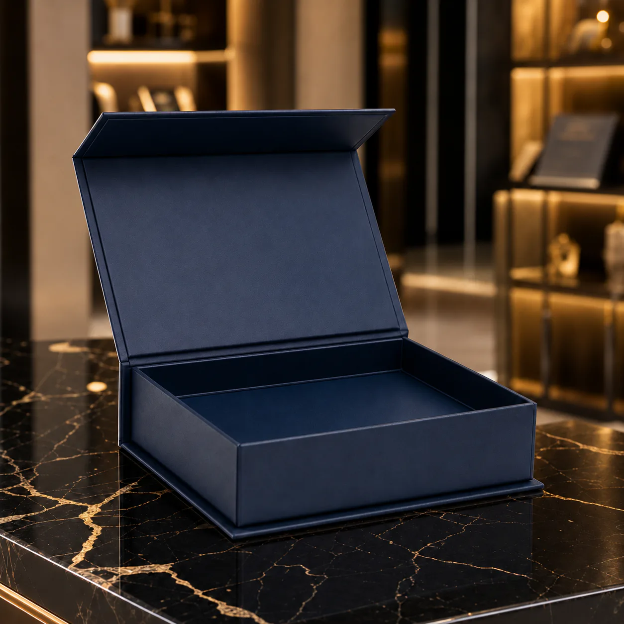 Magnetic rigid gift box